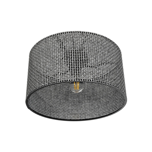 GLOBOSTAR® CILIO 203-0157 Μοντέρνο Φωτιστικό Οροφής με Ντουί 1 x E27 AC 220-240V IP20 - Μαύρο - Μ38 x Π38 x Υ23cm