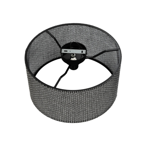 GLOBOSTAR® CILIO 203-0157 Μοντέρνο Φωτιστικό Οροφής με Ντουί 1 x E27 AC 220-240V IP20 - Μαύρο - Μ38 x Π38 x Υ23cm