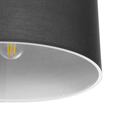 GLOBOSTAR® CILIO 203-0158 Μοντέρνο Φωτιστικό Οροφής με Ντουί 1 x E27 AC 220-240V IP20 - Γκρι - Μ38 x Π38 x Υ23cm