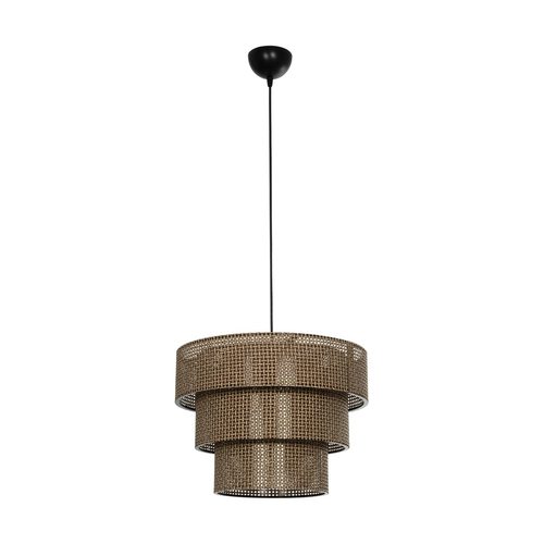 GLOBOSTAR® LEVEL 203-0171 Μοντέρνο Κρεμαστό Φωτιστικό Οροφής με Ντουί 1 x E27 AC 220-240V IP20 - Καφέ - Μ39 x Π39 x Υ30cm