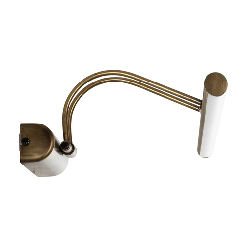 GloboStar® REFINE 203-0186 Φωτιστικό Τοίχου - Απλίκα LED 7W 640lm 120° AC 220-240V IP44 Θερμό Λευκό Μπρονζέ - Μ35 x Π21 x Υ12cm - 2 Xρόνια Εγγύηση