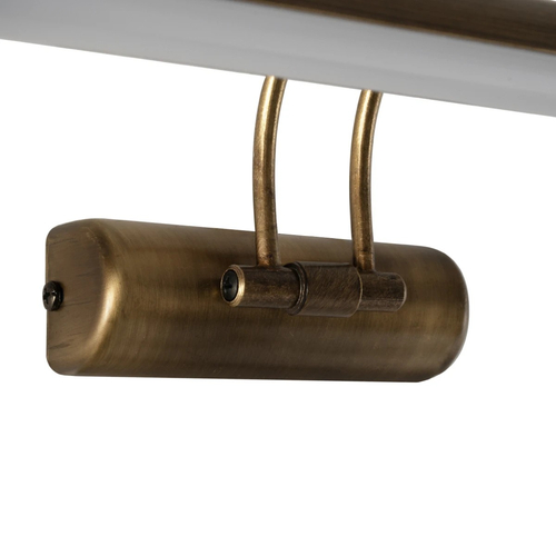 GloboStar® REFINE 203-0186 Φωτιστικό Τοίχου - Απλίκα LED 7W 640lm 120° AC 220-240V IP44 Θερμό Λευκό Μπρονζέ - Μ35 x Π21 x Υ12cm - 2 Xρόνια Εγγύηση