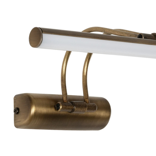 GloboStar® REFINE 203-0186 Φωτιστικό Τοίχου - Απλίκα LED 7W 640lm 120° AC 220-240V IP44 Θερμό Λευκό Μπρονζέ - Μ35 x Π21 x Υ12cm - 2 Xρόνια Εγγύηση