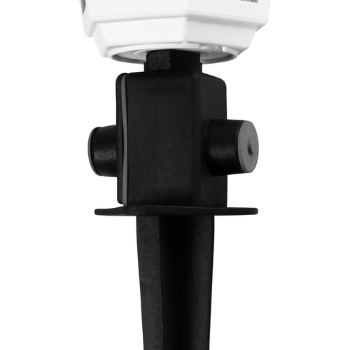 GloboStar® VITRO 203-0203 Vintage Καρφωτό Φωτιστικό Φαναράκι Μονόφωτο 1 x E27 IP44 Λευκό & Διάφανο Πλαστικό - Μ17 x Π17 x Υ55cm