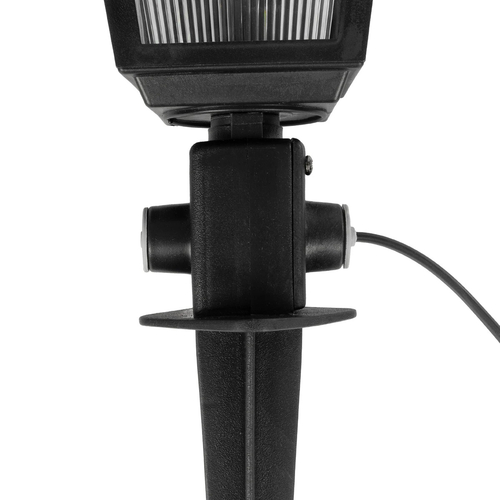 GloboStar® SOLME 203-0213 Vintage Καρφωτό Φωτιστικό Φαναράκι Μονόφωτο 1 x E27 IP44 Μαύρο & Διάφανο Πλαστικό - Μ22 x Π22 x Υ35cm