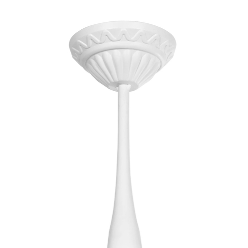 GLOBOSTAR® SOLME 203-0219 Vintage Φωτιστικό Οροφής με Ντουί 1 x E27 AC 220-240V IP44 - Λευκό - Μ15 x Π15 x Υ27cm