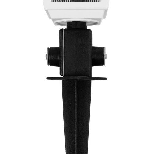 GloboStar® SOLME 203-0223 Vintage Καρφωτό Φωτιστικό Φαναράκι Μονόφωτο 1 x E27 IP44 Λευκό & Διάφανο Πλαστικό - Μ22 x Π22 x Υ35cm