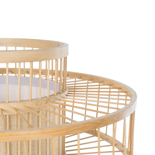 GLOBOSTAR® POPPY 01989 Boho Επιδαπέδιο Φωτιστικό με Ντουί 1 x E27 AC 220-240V IP20 - Μπεζ - Μ58 x Π58 x Υ149cm