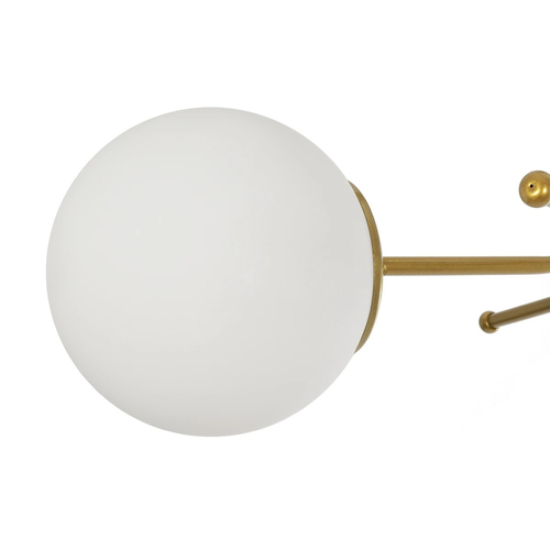 GLOBOSTAR® SHINY 201-0028 Vintage Φωτιστικό Οροφής με Ντουί 3 x E27 AC 220-240V IP20 - Λευκό & Χρυσό - Μ70 x Π70 x Υ16cm