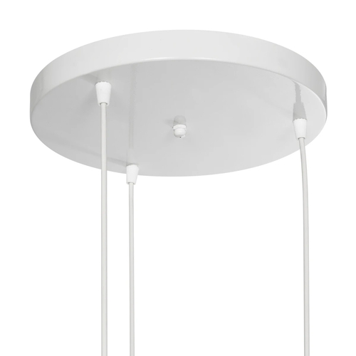 GLOBOSTAR® DISE 201-0054 Μοντέρνο Κρεμαστό Φωτιστικό Οροφής με Ντουί 3 x E27 AC 220-240V IP20 - Λευκό - Μ48 x Π48 x Υ65cm