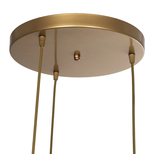 GLOBOSTAR® DISE 201-0057 Μοντέρνο Κρεμαστό Φωτιστικό Οροφής με Ντουί 3 x E27 AC 220-240V IP20 - Χρυσό - Μ48 x Π48 x Υ65cm