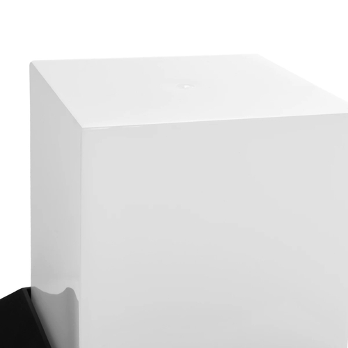 GloboStar® CUBIX 203-0245 Μοντέρνο Επιδαπέδιο Φωτιστικό Μονόφωτο 1 x E27 IP44 Μαύρο Πλαστικό - Μ22.5 x Π22.5 x Υ25cm