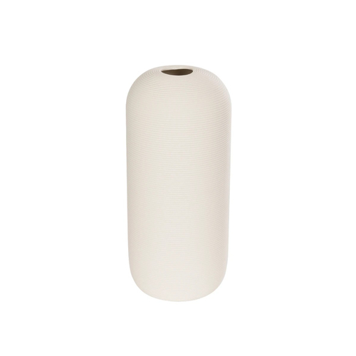 GloboStar® Artificial Garden BLANCO 21247 Διακοσμητική Κεραμική Γλάστρα Γκρι Π11 x Μ11 x Υ25 cm