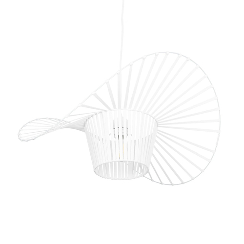 GLOBOSTAR® LUMINOVA 61465 Μοντέρνο Κρεμαστό Φωτιστικό Οροφής με Ντουί 1 x E27 AC 220-240V IP20 - Λευκό - Μ60 x Π60 x Υ25cm