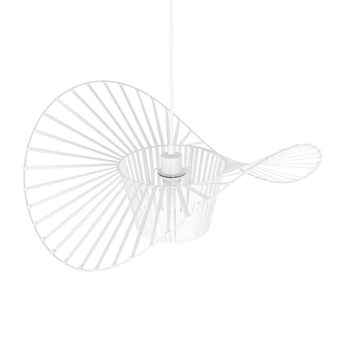 GLOBOSTAR® LUMINOVA 61465 Μοντέρνο Κρεμαστό Φωτιστικό Οροφής με Ντουί 1 x E27 AC 220-240V IP20 - Λευκό - Μ60 x Π60 x Υ25cm