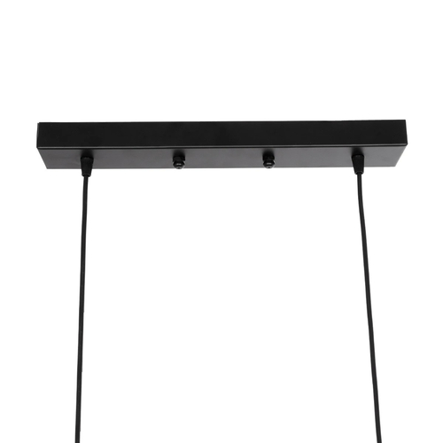 GLOBOSTAR® LUCANA 201-0043 Vintage Κρεμαστό Φωτιστικό Οροφής με Ντουί 2 x E27 AC 220-240V IP20 - Μαύρο & Χρυσό - Μ57 x Π25 x Υ26cm