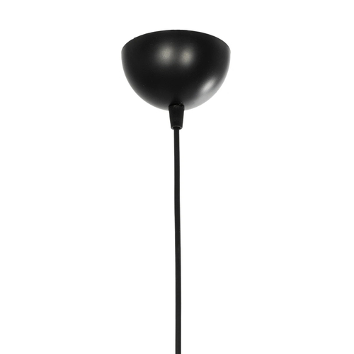 GLOBOSTAR® LUCERO 201-0078 Vintage Κρεμαστό Φωτιστικό Οροφής με Ντουί 1 x E27 AC 220-240V IP20 - Μαύρο & Διάφανο - Μ24 x Π24 x Υ24cm