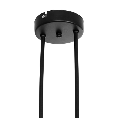 GLOBOSTAR® GLOSSA 201-0091 Vintage Φωτιστικό Οροφής με Ντουί 2 x E27 AC 220-240V IP20 - Μαύρο & Μαύρο Φιμέ - Μ40 x Π15 x Υ17cm