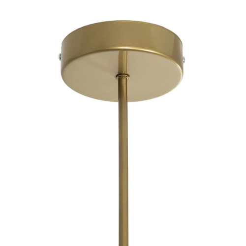 GLOBOSTAR® SUNRAY 201-0110 Vintage Φωτιστικό Οροφής με Ντουί 4 x E27 AC 220-240V IP20 - Χρυσό & Μελί - Μ100 x Π100 x Υ26cm