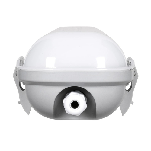 GLOBOSTAR® EMERGANO 60179 60cm Γραμμικό Βιομηχανικό Φωτιστικό Tri-Proof Τεχνολογίας Emergency με Ενσωματωμένη Μπαταρία Li-Ion 3.7V 2600mAH & Αυτονομία 3 Ώρες LED 24W 2880lm 120° AC 220-240V Αδιάβροχο IP65 Ψυχρό Λευκό 6000K - LUMILEDs SMD Chip & TÜV SÜD Driver - Γκρι με Γαλακτερό Κάλυμμα Πλαστικό PC - Μ60 x Π10.5 x Υ8cm - 5 Χρόνια Εγγύση