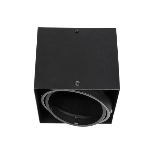 GLOBOSTAR® MAGMA 60626 Μοντέρνο Φωτιστικό Οροφής με Ντουί 1 x GU10 AC 220-240V IP20 - Μαύρο - Μ15 x Π15 x Υ13cm