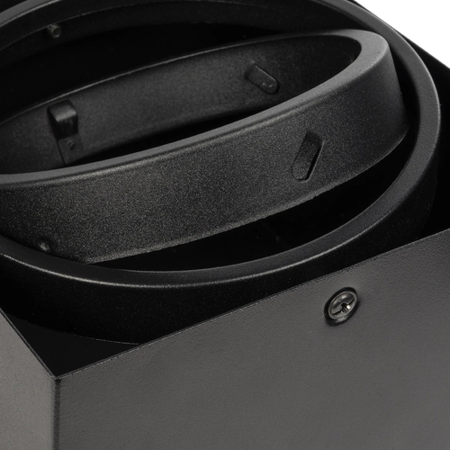 GLOBOSTAR® MAGMA 60626 Μοντέρνο Φωτιστικό Οροφής με Ντουί 1 x GU10 AC 220-240V IP20 - Μαύρο - Μ15 x Π15 x Υ13cm