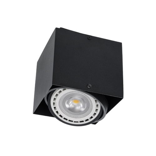 GLOBOSTAR® MAGMA 60626 Μοντέρνο Φωτιστικό Οροφής με Ντουί 1 x GU10 AC 220-240V IP20 - Μαύρο - Μ15 x Π15 x Υ13cm