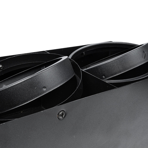 GLOBOSTAR® MAGMA 60627 Μοντέρνο Φωτιστικό Οροφής με Ντουί 2 x GU10 AC 220-240V IP20 - Μαύρο - Μ30 x Π15 x Υ13cm