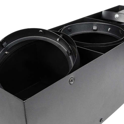 GLOBOSTAR® MAGMA 60628 Μοντέρνο Φωτιστικό Οροφής με Ντουί 3 x GU10 AC 220-240V IP20 - Μαύρο - Μ45 x Π15 x Υ13cm