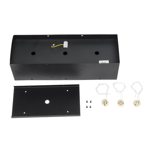 GLOBOSTAR® MAGMA 60628 Μοντέρνο Φωτιστικό Οροφής με Ντουί 3 x GU10 AC 220-240V IP20 - Μαύρο - Μ45 x Π15 x Υ13cm