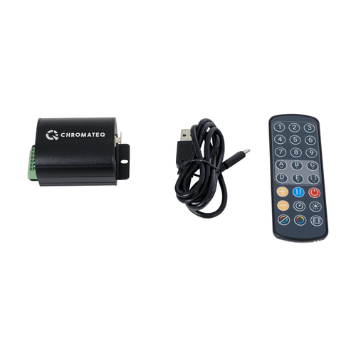 GLOBOSTAR® SKYDANCE-CHROMATEQ 71579 USB-C σε DMX512 Interface 128 Κανάλια XLR3 DC 5V IP40 - Ασύρματο Χειριστήριο IR - Μ7.8 x Π5 x Υ3.8cm - 5 Χρόνια Εγγύηση