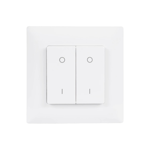 GloboStar® 73122 PF1-2 SKYDANCE Ασύρματο Επιτοίχιο Χειριστήριο 2 Group  RF 2.4Ghz DC3V IP20 - Μ8.5 x Π8.5 x Υ1.7cm - 5 Χρόνια Εγγύηση