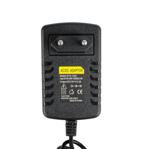GLOBOSTAR® LUMIPLAST 73072 Τροφοδοτικό/Μετασχηματιστής SELV 24W 2A DC 12V IP20 - AC 220-240V σε DC 12V - Μ5 x Π7.5 x Υ8cm - 2 Χρόνια Εγγύηση
