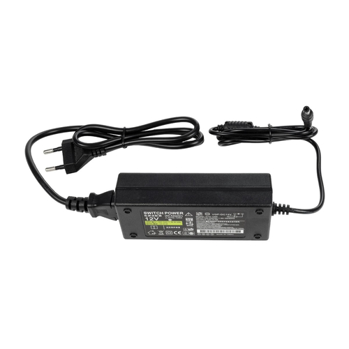 GloboStar® 73073 Πλαστικό Τροφοδοτικό SELV για προΪόντα LED 60W 5A - AC220-240V σε DC 12V - IP20 - Μ12 x Π5 x Υ3cm - 2 Χρόνια Εγγύηση