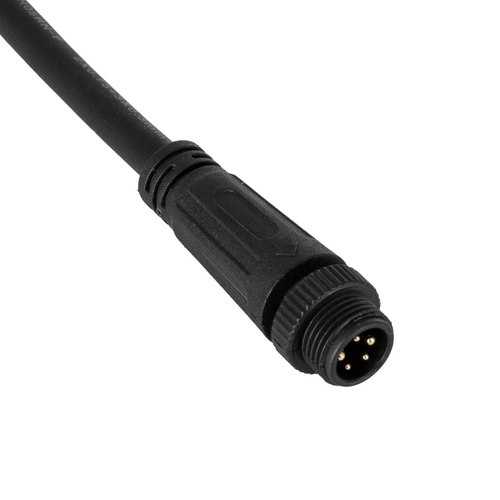 GLOBOSTAR® WWCONNECTOR 90780 5 Pin Σύνδεσμος Τροφοδοσίας για Wall Washers & Προβολείς με Είσοδο 5 x 0.25mm2 & Έξοδο 1 x Θηλυκό Βύσμα Αδιάβροχο IP65 - Μαύρο - Μ20 x Π1.5 x Υ1.5cm