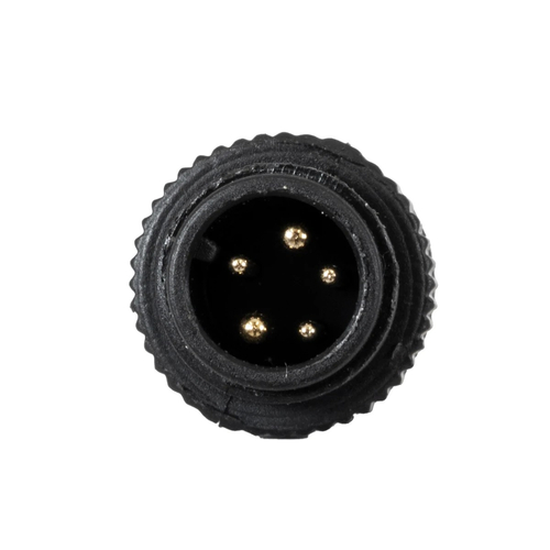 GLOBOSTAR® WWCONNECTOR 90780 5 Pin Σύνδεσμος Τροφοδοσίας για Wall Washers & Προβολείς με Είσοδο 5 x 0.25mm2 & Έξοδο 1 x Θηλυκό Βύσμα Αδιάβροχο IP65 - Μαύρο - Μ20 x Π1.5 x Υ1.5cm