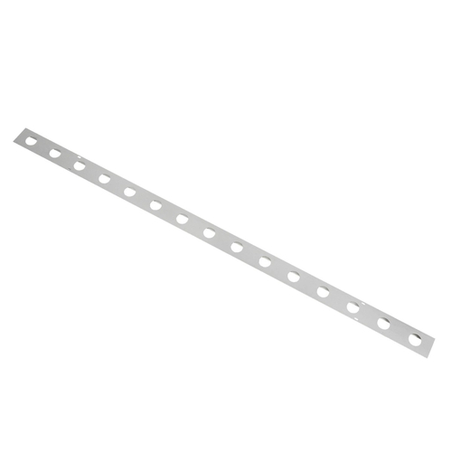 GloboStar® 90829 Μεταλλικο Καλυμμα 1 Μέτρου 15 Τεμαχίων για Ψηφιακή Αλυσίδα Γιρλάντα 20 Σποτ LED με Κωδικό 90140 Ασημί Μ100 x Π4.7 x Υ1cm