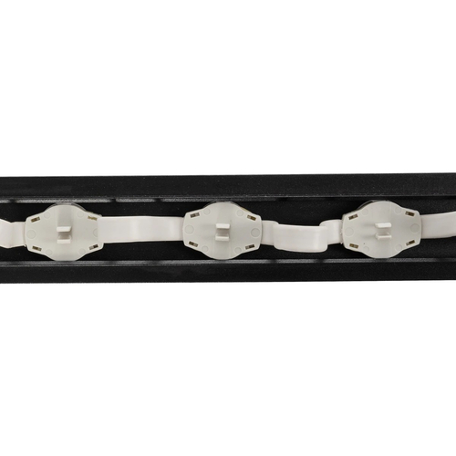 GloboStar® 90830 4 x Digital Pixel Addressable Facade Aluminum Bars - 4 x Ψηφιακές Μπάρες Αλουμινίου Πρόσοψης Κτιρίων LED SMD 3535 45W 60LED 60PIXEL SPI/TTL Protocol IC UCS512B 2700lm 120° DC 12V IP67 RGB - Μαύρο Σώμα - Μ400 x Π4.5 x Υ3.6cm - 4 Μπάρες