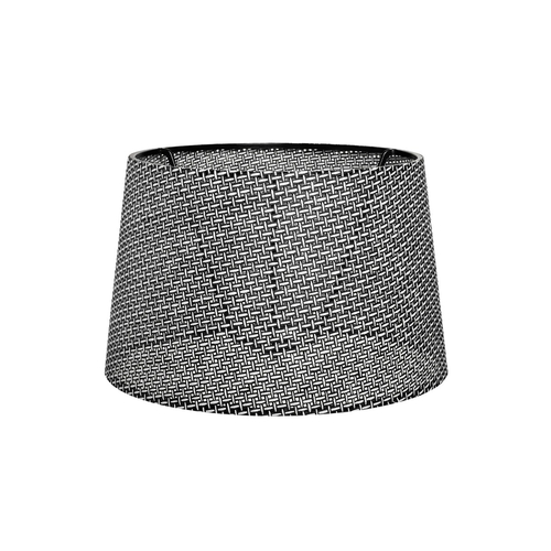 GloboStar® COVER 203-0262 Μοντέρνο Φωτιστικό Καπέλο Γκρί Διάτρητο Ύφασμα - Μ38 x Π38 x Υ24cm