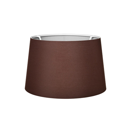 GloboStar® COVER 203-0265 Μοντέρνο Φωτιστικό Καπέλο Καφέ Ύφασμα - Μ38 x Π38 x Υ24cm