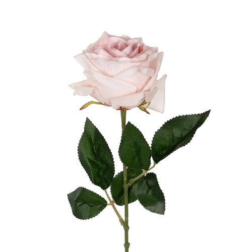 GloboStar® Artificial Garden PINK ROSE BRANCH 21148 Τεχνητό Διακοσμητικό Κλαδί Τριαντάφυλλα Ροζ Y63cm