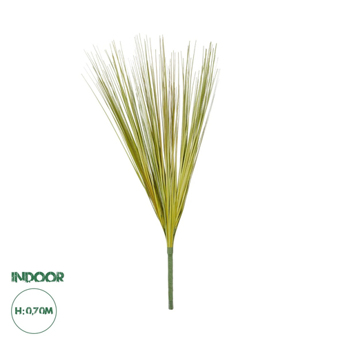GloboStar® Artificial Garden GREEN GRASS BOUQUET 21161 Τεχνητό Διακοσμητικό Μπουκέτο Grass Πράσινο Y70cm