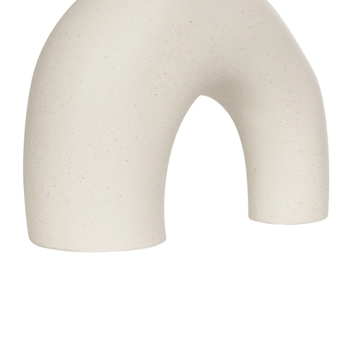 GloboStar® Artificial Garden TOLEDO 21250 Διακοσμητικό Κεραμικό Βάζo Μπεζ Π23 x Μ10 x Υ24 cm