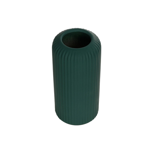 GloboStar® Artificial Garden KUTA 21256 Διακοσμητικό Κεραμικό Βάζo Πράσινο Π10 x Μ10 x Υ20 cm