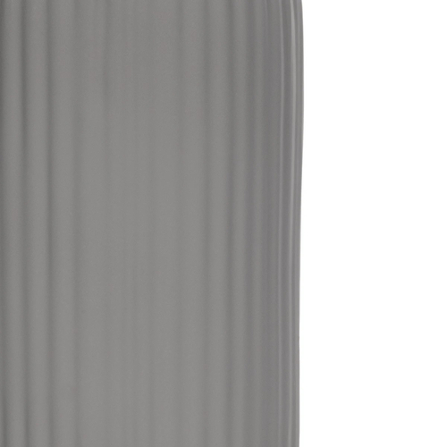 GloboStar® Artificial Garden LOVINA 21257 Διακοσμητικό Κεραμικό Βάζo Γκρι Π9 x Μ9 x Υ16 cm