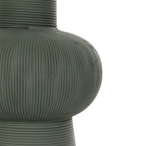 GloboStar® Artificial Garden MALACHITE 21264 Διακοσμητικό Κεραμικό Βάζo Πράσινο Π13 x Μ13 x Υ16cm