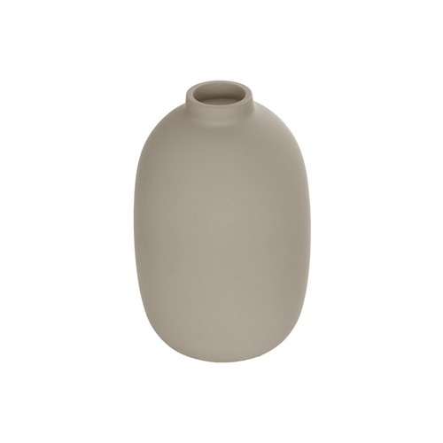 GloboStar® Artificial Garden PHUKET 21276 Διακοσμητικό Κεραμικό Βάζo Καφέ Π10 x Μ10 x Υ15cm