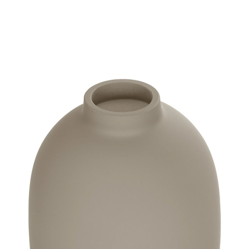 GloboStar® Artificial Garden PHUKET 21276 Διακοσμητικό Κεραμικό Βάζo Καφέ Π10 x Μ10 x Υ15cm