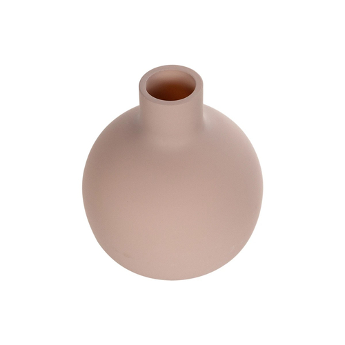 GloboStar® Artificial Garden OAHU 21277 Διακοσμητικό Κεραμικό Βάζo Ροζ Π10 x Μ10 x Υ12cm