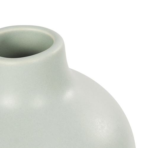 GloboStar® Artificial Garden EMERALD 21279 Διακοσμητικό Κεραμικό Βάζo Τιρκουάζ Π12 x Μ12 x Υ14cm